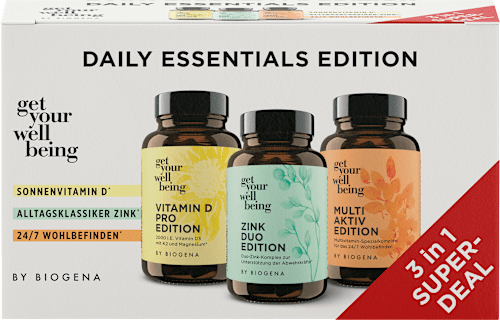 Daily Essentials Edition Kapseln Bundle 3 x 60 St get your well being BY BIOGENA