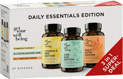Daily Essentials Bundle Kapseln 3 x 60 St get your well being BY BIOGENA