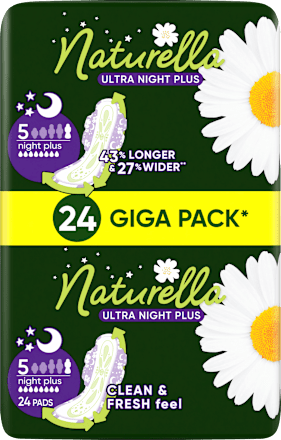 vložky s křidélky Ultra Night Plus giga pack, velikost 5 Naturella