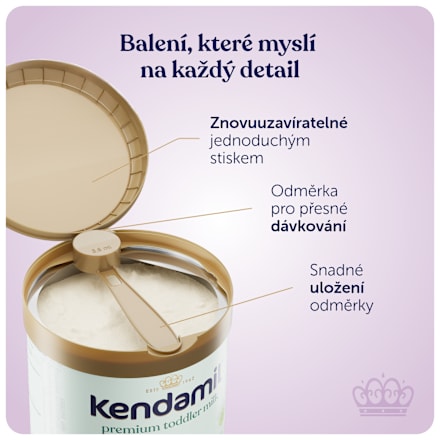 pokračovací mléčná kojenecká výživa 3 Premium HMO 12m Kendamil