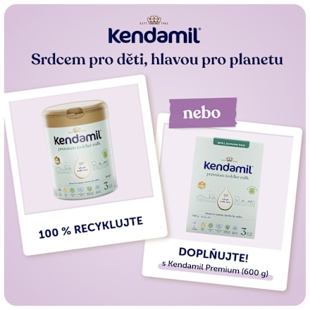 pokračovací mléčná kojenecká výživa 3 Premium HMO 12m Kendamil