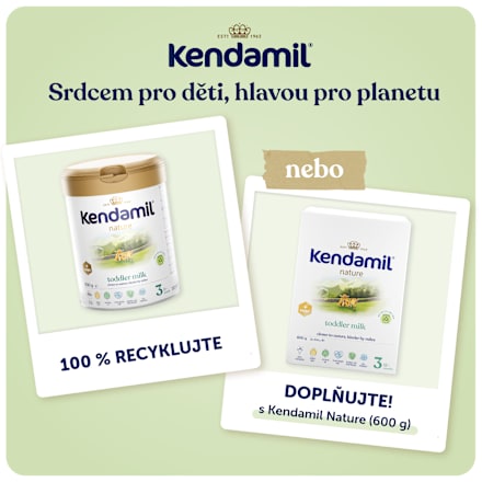 nature pokračovací mléčná kojenecká výživa 3 HMO 12m Kendamil