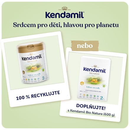 bio nature pokračovací mléčná kojenecká výživa 2 HMO 6m Kendamil