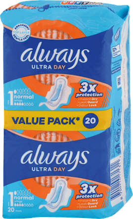 Hygienické vložky Ultra Day normal always