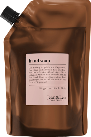 Flüssigseife Pfingstrose & Litschi Nachfüllpack Jean&Len