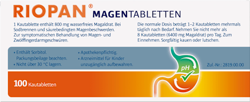 RIOPAN Magen Kautabletten 800 mg Magaldrat RIOPAN