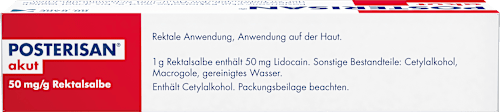 POSTERISAN akut 50mg/g Rektalsalbe POSTERISAN