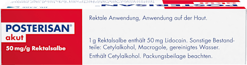 POSTERISAN akut 50mg/g Rektalsalbe POSTERISAN