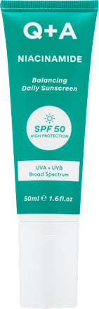 Crema solare quotidiana riequilibrante Niacinamide SPF50 Q+A