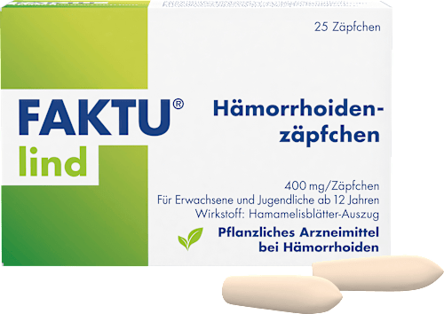 FAKTU lind Hämorrhoidenzäpfchen 400 mg / Zäpfchen FAKTU lind