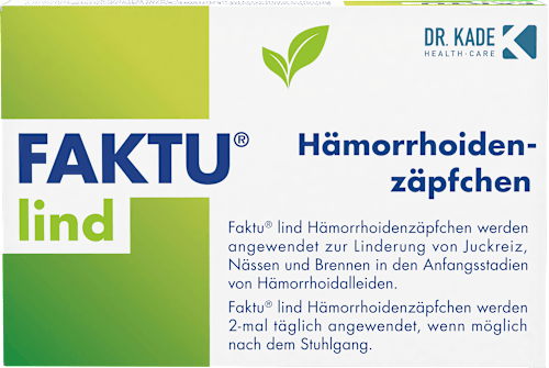 FAKTU lind Hämorrhoidenzäpfchen 400 mg / Zäpfchen FAKTU lind