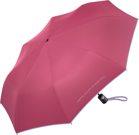 Автоматичен чадър Mini, розово-червен United Colors of Benetton