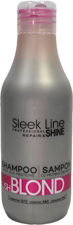 Șampon Blond Blush cu pigment neutralizant roz SLEEK LINE