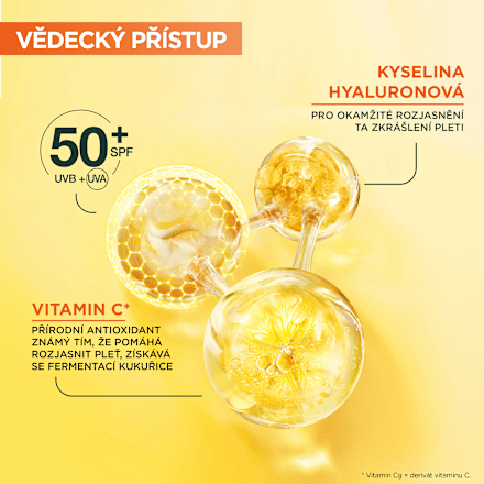 fluid denní rozjasňující Vitamín C, SPF50+ GARNIER SKIN NATURALS