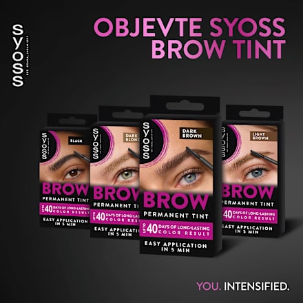 barva na obočí Brow Tint tmavě hnědá syoss