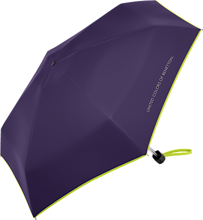 Чадър Ultra Mini Flat, индиго синьо United Colors of Benetton