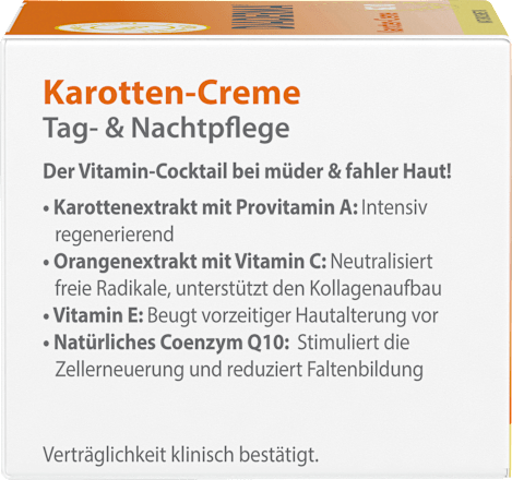 Gesichtscreme Tag & Nacht Karotten-Creme mit Q10 Diaderma