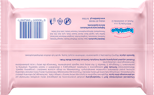 Chusteczki emolientowe 3w1, hipoalergiczne bambino