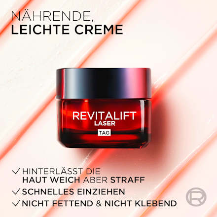 Gesichtscreme Anti-Aging Laser mit Pro-Retinol, Hyaluronsäure und Vitamin C L'ORÉAL PARiS REVITALIFT
