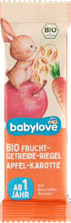 Batonik Bio owocowo-zbożowy jabłko marchew od 1. roku babylove
