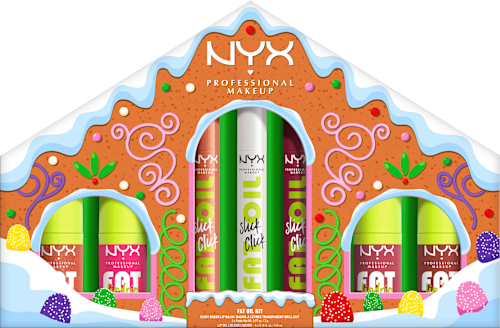 Lipgloss Set Fat Gingerbread House Kit NYX PROFESSIONAL MAKEUP