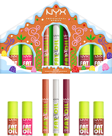 Lipgloss Set Fat Gingerbread House Kit NYX PROFESSIONAL MAKEUP