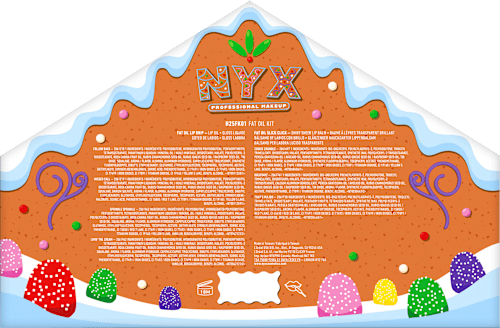 Lipgloss Set Fat Gingerbread House Kit NYX PROFESSIONAL MAKEUP