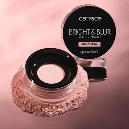 Sypký púder Bright & Blur - 020 Soft Pink CATRICE