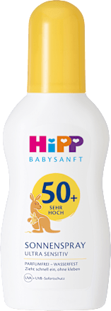 Sonnenspray Kids ultra sensitiv LSF 50+ HiPP Babysanft
