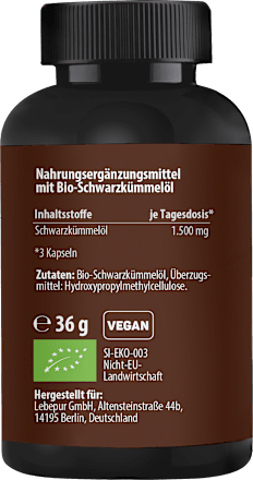 Schwarzkümmelöl Kapseln Lebepur