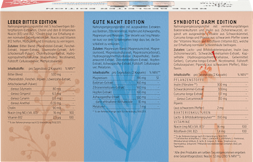 Reise Begleiter Edition Kapseln Bundle 3 x 60 St get your well being BY BIOGENA