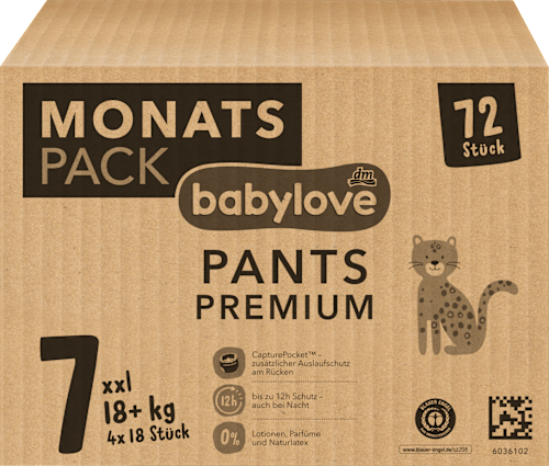 Scutece chiloțel premium numărul 7 babylove