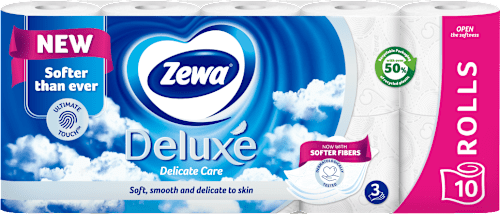 Deluxe Delicate Care toaletni papir - 3-slojni, 1500 listića Zewa