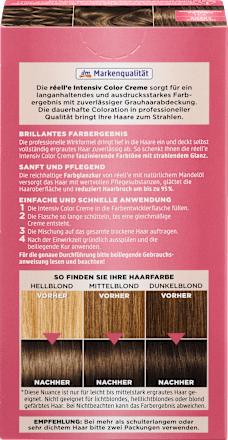 barva na vlasy Intensiv Color Creme, 7.11 střední blond réell‘e