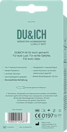 Du&Ich Premium Kondome echtes Gefühl BILLY BOY