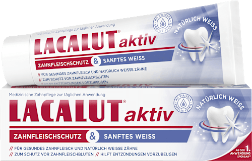 Zahnpasta aktiv Zahnfleischschutz & Sanftes Weiss Lacalut