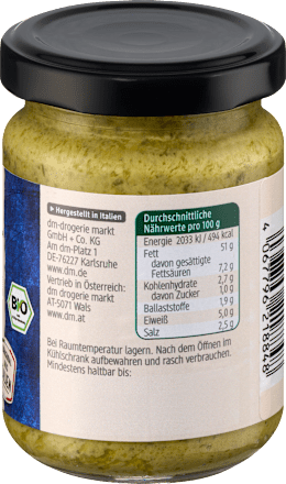 Viva il Gusto! pesto alla Genovese s bosiljkom, sirom i indijskim orahom dmBio