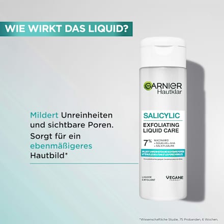 Fluid Hautklar Salicylic Exfoliating Liquid Care Garnier Skin Active