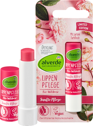 Balzam na pery bio divá ruža alverde NATURKOSMETIK