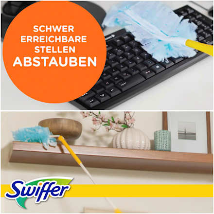 Staubmagnet Starterset (Griff + 3 Tücher)  Swiffer