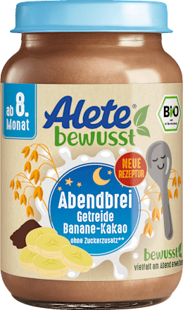 Abendbrei Banane Kakao ab dem 8. Monat Alete