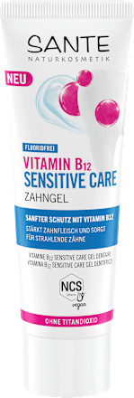 Zahnpasta Gel Vitamin B12 Sensitive Care fluoridfrei SANTE NATURKOSMETIK