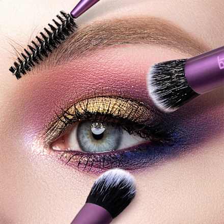 Lidschattenpinsel Eye Shade + Blend REAL TECHNIQUES