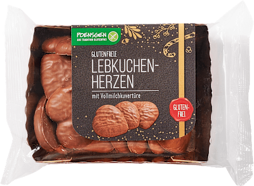 Lebkuchenherzen Vollmilch glutenfrei POENSGEN