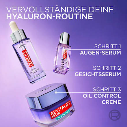 Gesichtsgel Revitalift Filler Oil Control mattierend L'ORÉAL PARiS