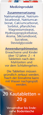 Sodbrennen akut + protect Kautabletten Doppelherz