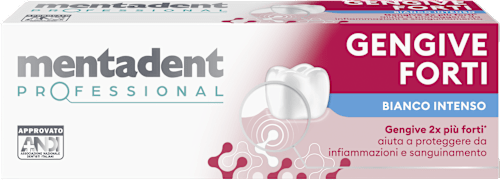 Dentifricio gengive forti bianco intenso  mentadent