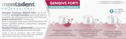 Dentifricio gengive forti protezione completa  mentadent