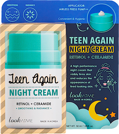 Cremă de noapte cu retinol și cermaide  lookATME