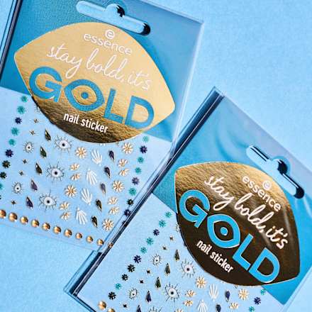 Stay bold, it's GOLD nail sticker essence